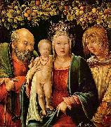 Albrecht Altdorfer, Heilige Familie mit einem Engel